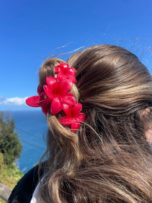 Mola de cabelo vermelha